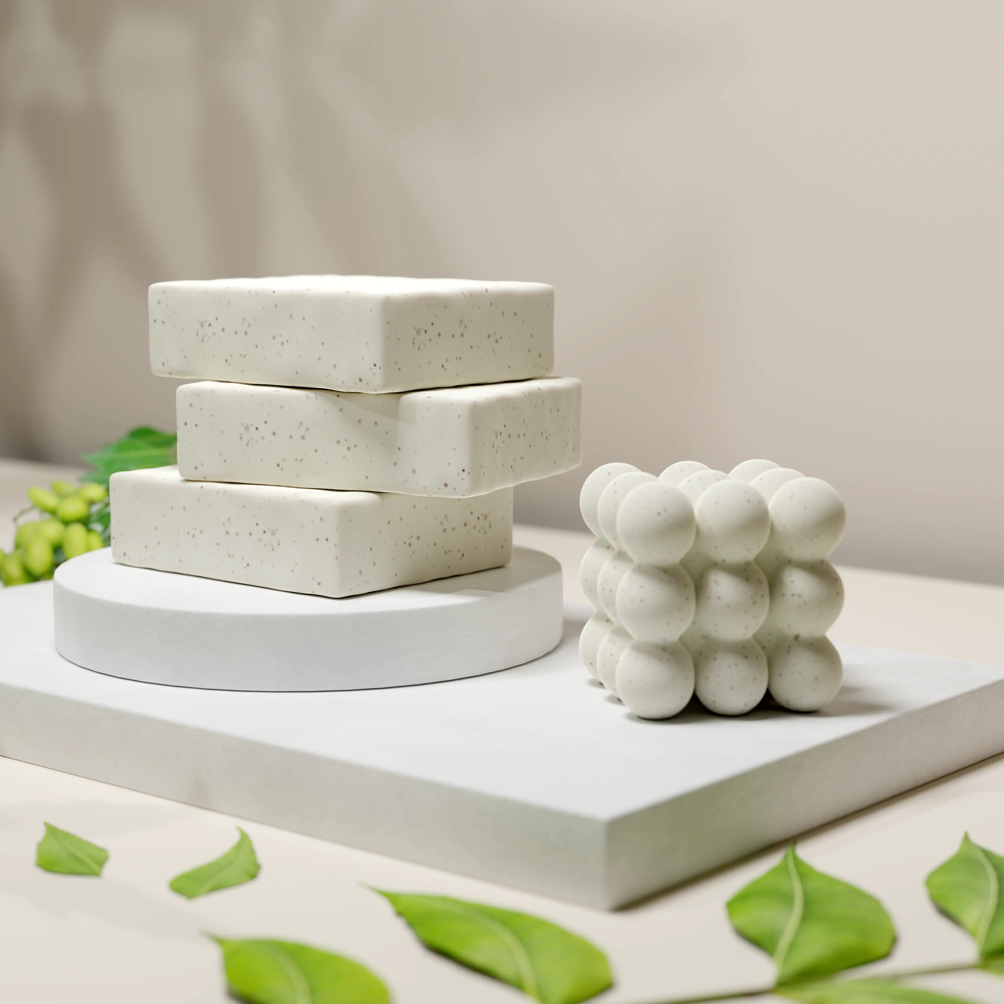 Handmade Neem Soap has antimicrobial properties to combat acne bacteria