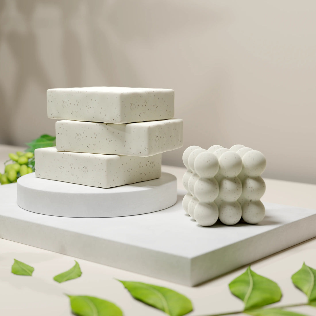 Handmade Neem Soap has antimicrobial properties to combat acne bacteria